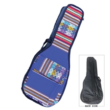 Henry Heller HPG-US-03 Soprano Ukulele Bag - Blue Peruvian