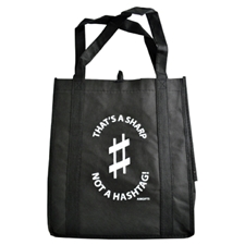 Aim Gifts AIMMUBA13 Not a Hashtag Reusable Tote