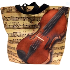 Aim Gifts AIMMUBA7 Large Violin Zipper Tote