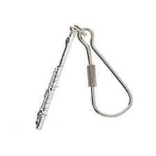 Aim Gifts AIMK61A Silver Flute Keychain