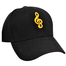 Aim Gifts AIM6407 G-Clef Black Ball Cap