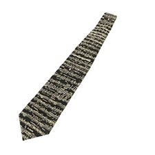 Aim Gifts AIM32800B Black Sheet Music Silk Tie