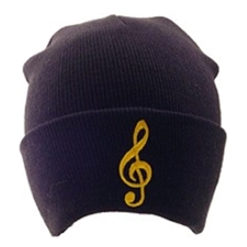 Aim Gifts AIM71838 G-Clef Winter Hat - Black