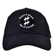 Aim Gifts AIMMUHW1 Black Not a Hashtag Ball Cap