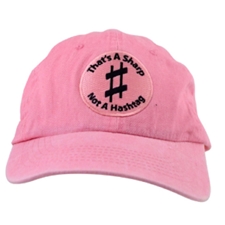 Aim Gifts AIMMUHW3 Pink Not a Hashtag Ball Cap