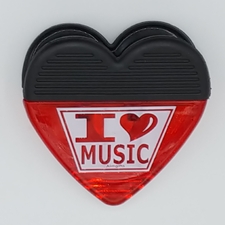 Aim Gifts AIM1375 I Heart Music Magnetic Clip