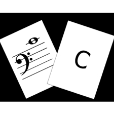 Bass Clef Classroom Flashcards