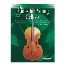 Solos for Young Cellists, Volume 1 - Cello Part and Piano Accompaniment