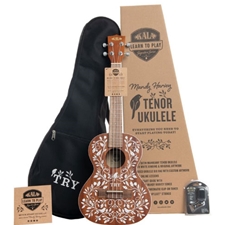 Kala KALA-LTP-MH Mandy Harvey Learn to Play Tenor Ukulele Starter Kit