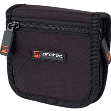 Protec A219ZIP Trumpet 3 Mouthpiece Pouch - Black Nylon with Zipper