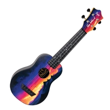 Flight Ukuleles TUS-EE Elise Ecklund Sunset Signature Soprano Ukulele with Bag