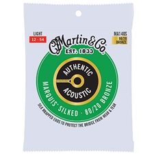 Martin MA140S 80/20 Bronze Guitar String Set - Light, Silked, .012