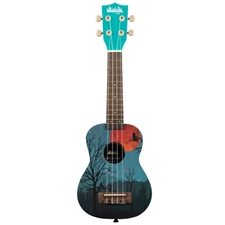 Kala UK-MOONRISE Ukadelic Soprano Ukulele with Bag - Moonrise