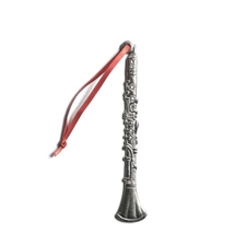 House of Morgan HOMCL Pewter Clarinet Ornament