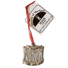 House of Morgan HOMDR Pewter Drum Ornament