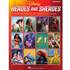 Disney Heroes and Sheroes for Big Note Piano