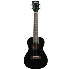 Kala KA-SPRK-BLACK Gloss Sparkle Concert Ukulele - Galaxy Black