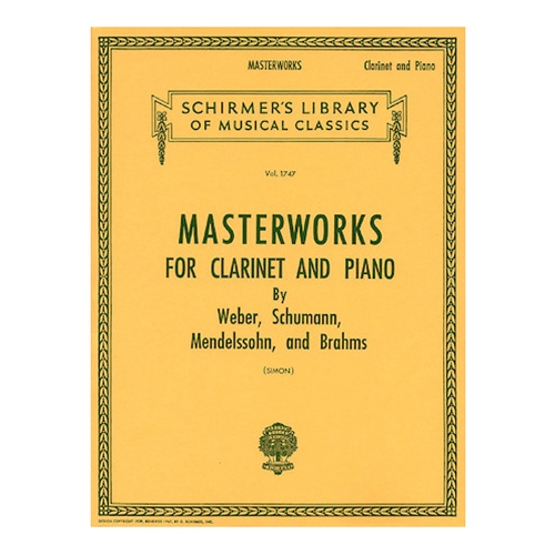 Masterworks for Clarinet and Piano