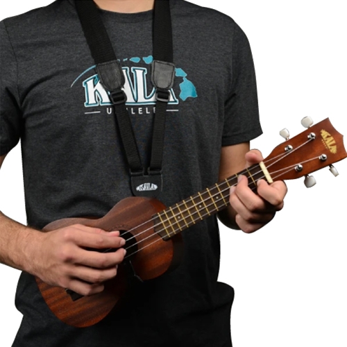 Kala K-CSTP-BK Ukulele Neck Strap - Black