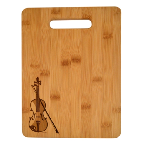 Aim Gifts AIMMUHG5 Violin Cutting Board - 8.5x11.5"