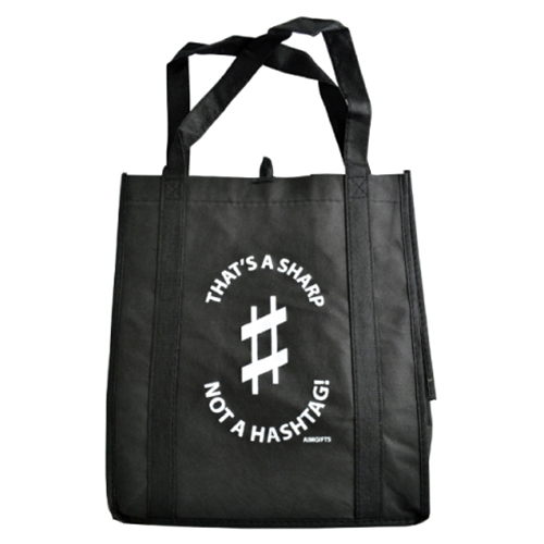 Aim Gifts AIMMUBA13 Not a Hashtag Reusable Tote