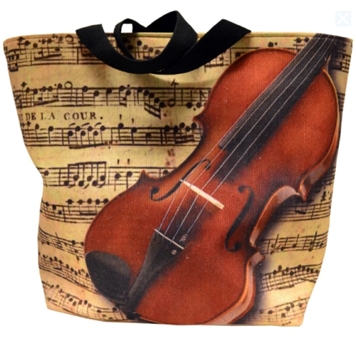 Aim Gifts AIMMUBA7 Large Violin Zipper Tote