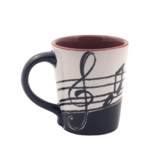 Aim Gifts AIM56165 Music Notes Latte Mug