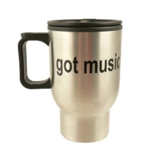 Aim Gifts AIM69715 Got Music? Travel Mug - Stainless Steel