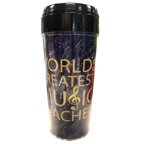 Aim Gifts AIMMUDW6 World's Greatest Music Teacher Travel Tumbler - 15 oz.