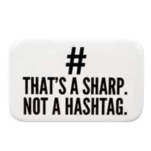 Aim Gifts AIMMM909 Not a Hashtag Rectangular Magnet