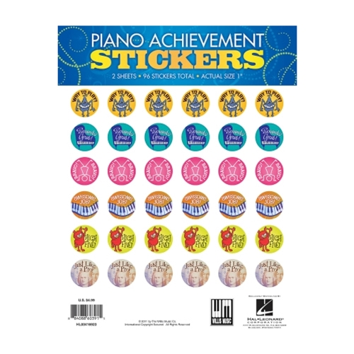 Piano Achievement Stickers