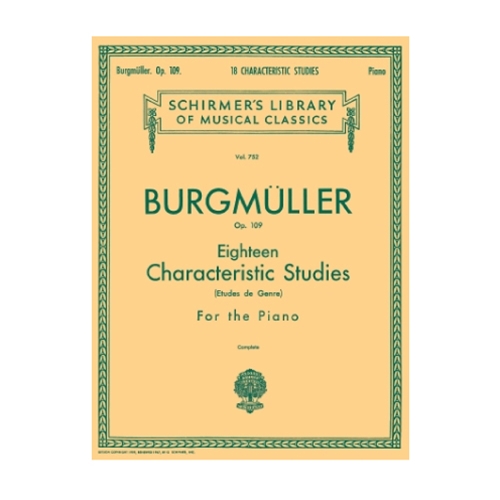 Burgmüller: 18 Characteristic Studies, Op. 109