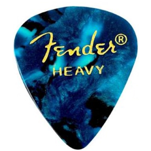 Fender 12351HOT Heavy Celluloid Guitar Picks - Ocean Turquoise 12-pack