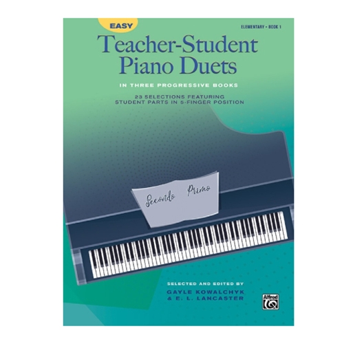 Easy Teacher-Student Piano Duets, Book 1 - Elementary