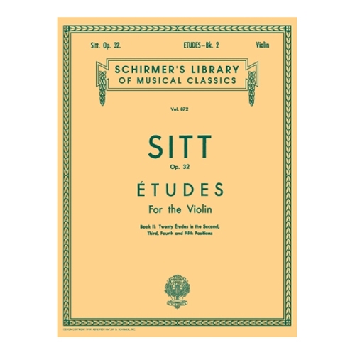 Sitt: Etudes for the Violin, Op. 32, Book 2