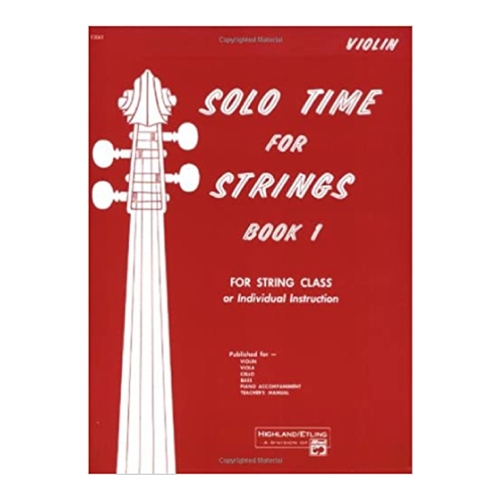 Solo Time for Strings, Book 1 - Violin