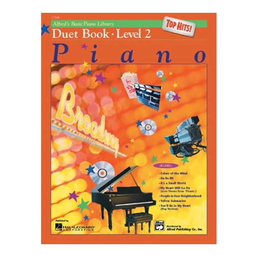 Alfred's Basic Piano Library: Top Hits! Duet Book 2