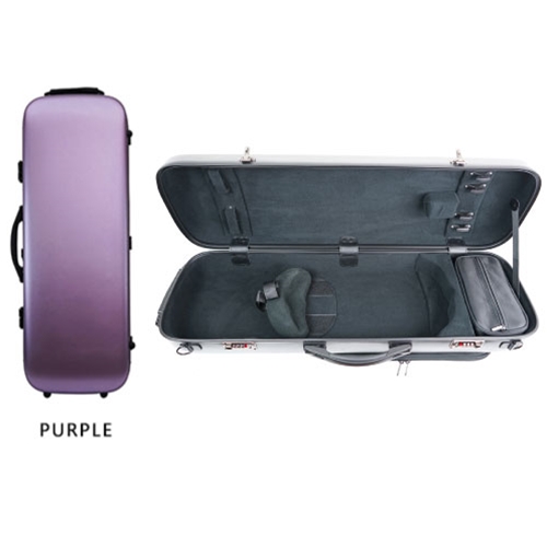 J & J String VF13/PU 4/4 Violin Oblong Case - Brushed Purple