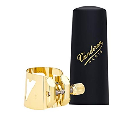 Vandoren LC07P Optimum Alto Sax Ligature - Gold-Gilded