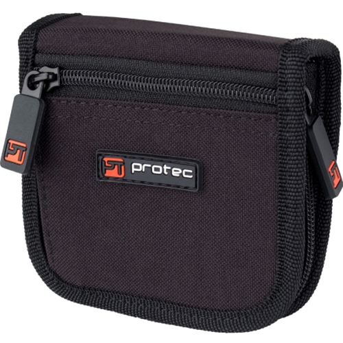 Protec A219ZIP Trumpet 3 Mouthpiece Pouch - Black Nylon with Zipper