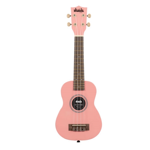 Kala UK-FLAMINGO Ukadelic Soprano Ukulele with Bag - Flamingo