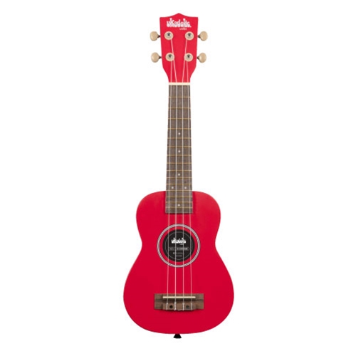 Kala UK-CHERRYBOMB Ukadelic Soprano Ukulele with Bag - Cherry Bomb