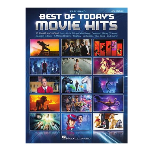 Best of Today's Movie Hits, 4th Edition for Easy Piano