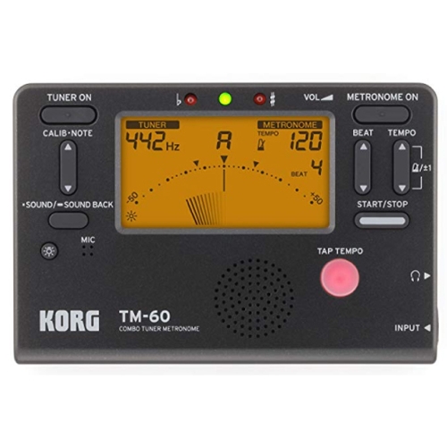 Korg TM60BK Chromatic Tuner and Metronome