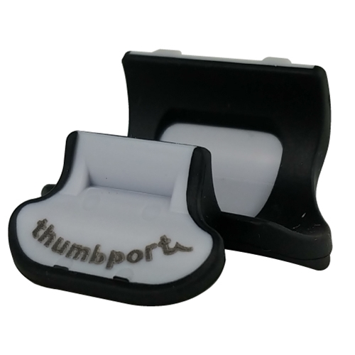 JL Smith 101045BK Thumbport for Flute - Black/Gray