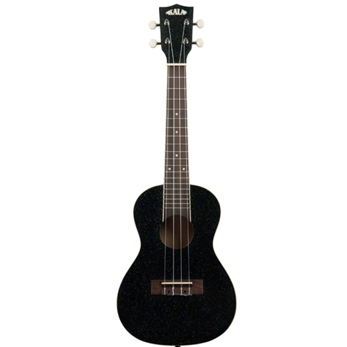 Kala KA-SPRK-BLACK Gloss Sparkle Concert Ukulele - Galaxy Black